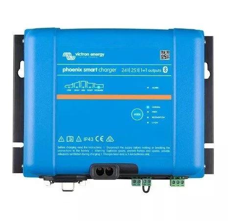 Victron energy phoenix smart ip43 charger 24/25(1+1) 120-240v