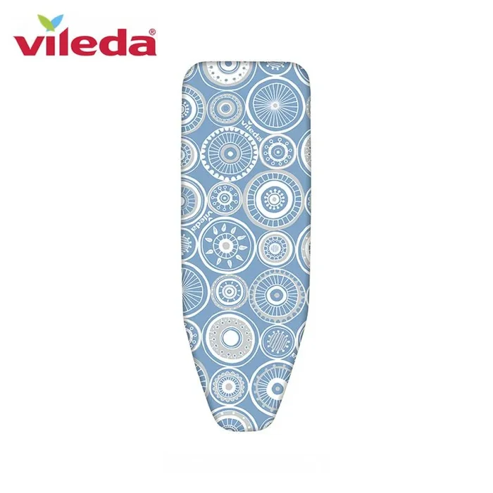 Vileda Universal – Funda de planchar, funda de 2 capas adaptable a todos los tamaños, capa de algodón y relleno de espuma, medidas: 110-130 cm de largo, 30-45 cm de ancho, color azul