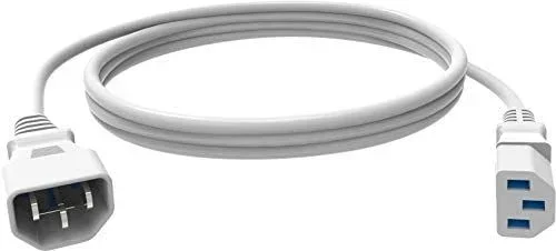 Vision TC 1MIECEXT cable de transmisión Blanco 1 m C13 acoplador C14 acoplador