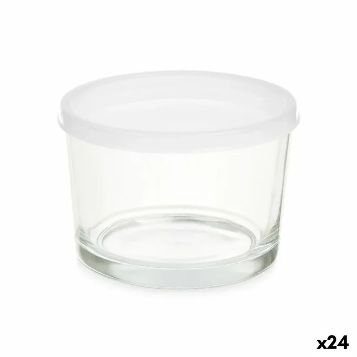 Vivalto Fiambrera Transparente Vidrio Polipropileno 200 ml (24 Unidades)