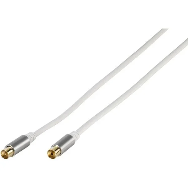 Vivanco 43153 cable coaxial 3 m Blanco