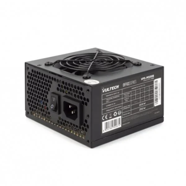 Vultech VPS-M500B unidad de fuente de alimentación 200 W 20+4 pin ATX micro ATX Negro