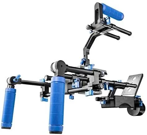 Walimex 19904 soporte para cámaras Aluminio, Sintético Negro, Azul