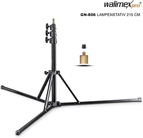 Walimex 21424 tripode Universal 3 pata(s) Negro