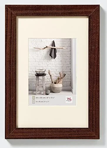 Walther Design HO030N Home, Marco de madera, Marrón (nuez), 20 x 30 cm
