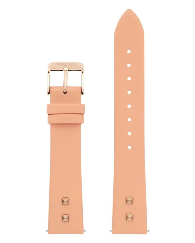 Watx Correa de Piel Italiana de la Marca Modelo Leather Grunge/Coral / 38mm. Referencia WXCO1022.