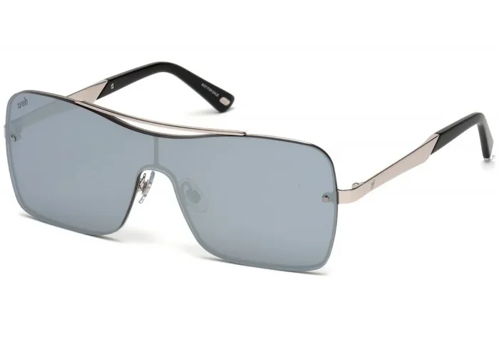 Web Unisex adulto WE0202 16C 00 Monturas de gafas, Plateado (Palladio LucFumo Specchiato), 0