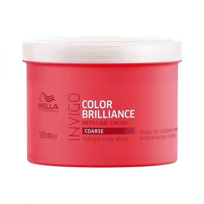 Wella Professionals Invigo Color Brilliance – Mascarilla Intensificadora del Color – Brillo y suavidad – Devuelve el color – Cabello grueso 500ml