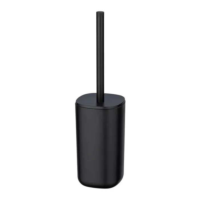 Wenko Escobillero WC Davos, negro mate, 10.5 x 7 x 7 cm