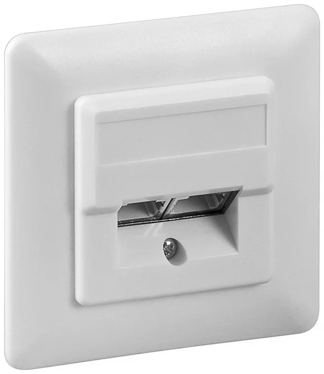 Wentronic 50972 – Toma de corriente de doble cable (Color blanco)