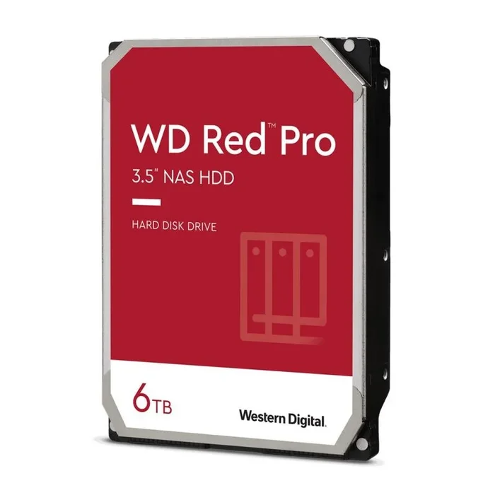 Western Digital WD Rojo Pro 6TB 3.5″ NAS Disco Duro Interno, 7200 RPM, WD6003FFBX, Rojo