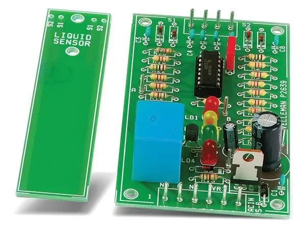 Whadda Kit de Soldadura, Bricolaje, Detector de Nivel de líquido, Sensor versátil, LED, Controlador de Alarma