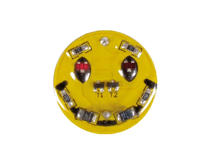 Whadda Kit de soldadura, bricolaje, SMD Happy Face, Minigadget, 2 LED, ideal para tecnología SMD Introducción, amarillo