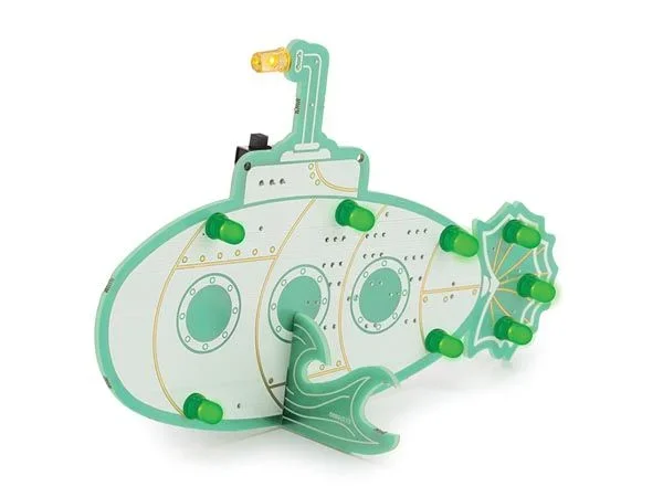 Whadda Kit de soldadura educativa, submarino, diseño retro