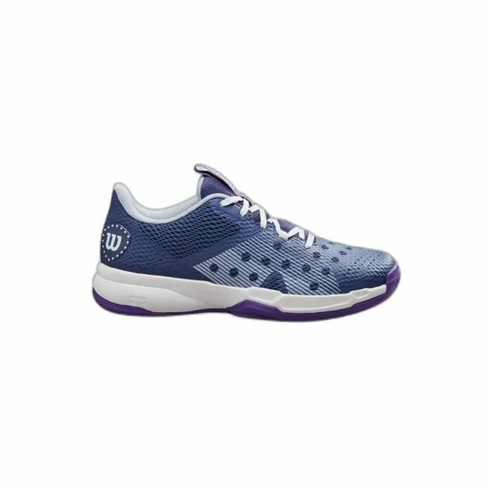 Wilson HURAKN Team, Zapatillas de pádel Mujer, Deep Cobalt/White/Royal Lilac, 38 1/3 EU