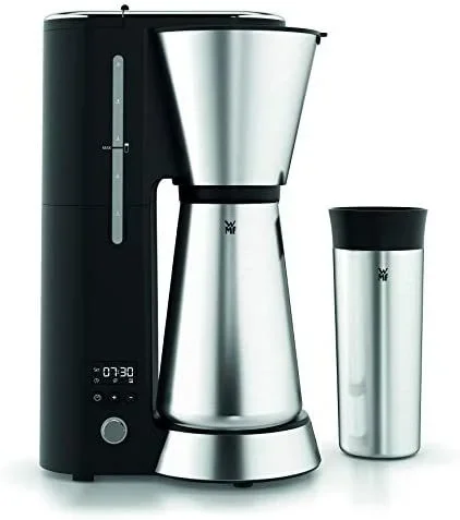 WMF Kitchenminis – Cafetera Aroma de goteo con termo, cafetera de filtro para hasta 5 tazas de café, vaso térmico 350 ml, programa antical, indicador agua, display digital, filtro extraible, 760 W