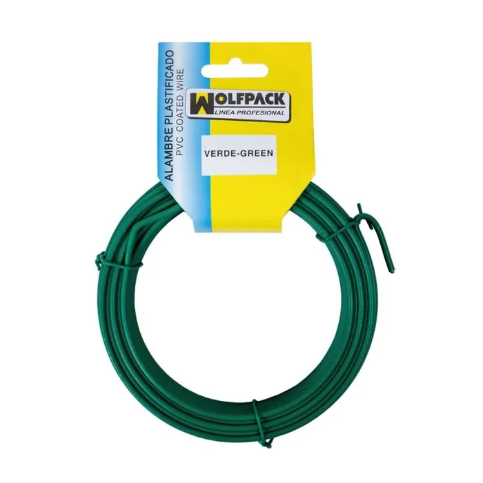 Wolfpack 01010510 alambre plastificado y abrazadera para planta