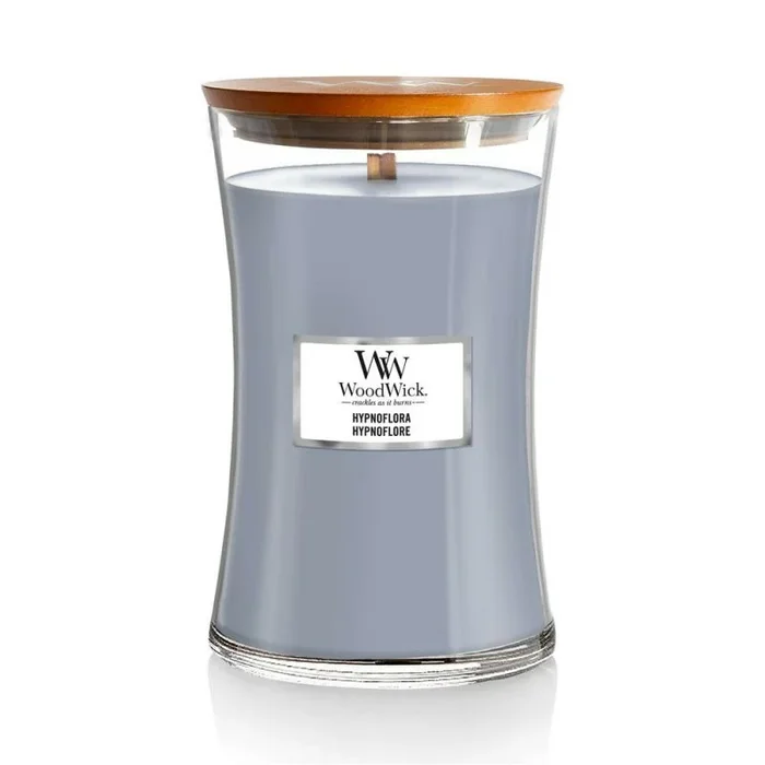 WoodWick Hypnoflora vela Cilindro Jazmín, Haba tonka, Pera Lila 1 pieza(s)