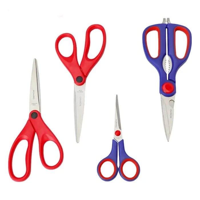 WORKPRO Juego de tijeras, cuchillas de acero inoxidable, plástico moldeado, corte multiusos, W000400
