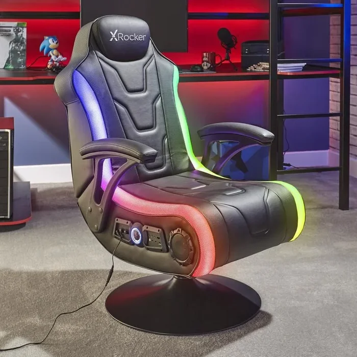 X Rocker Monsoon RGB 4.1 Neo Motion Butaca para jugar Asiento acolchado Negro