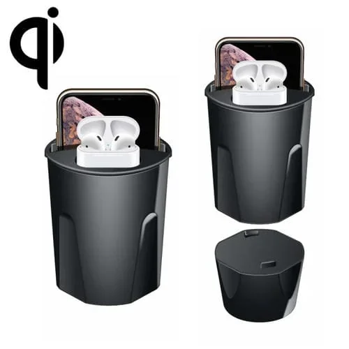 X13A 4 En 1 Car Qi Standard Charging Cup Cargador Rápido Inalámbrico