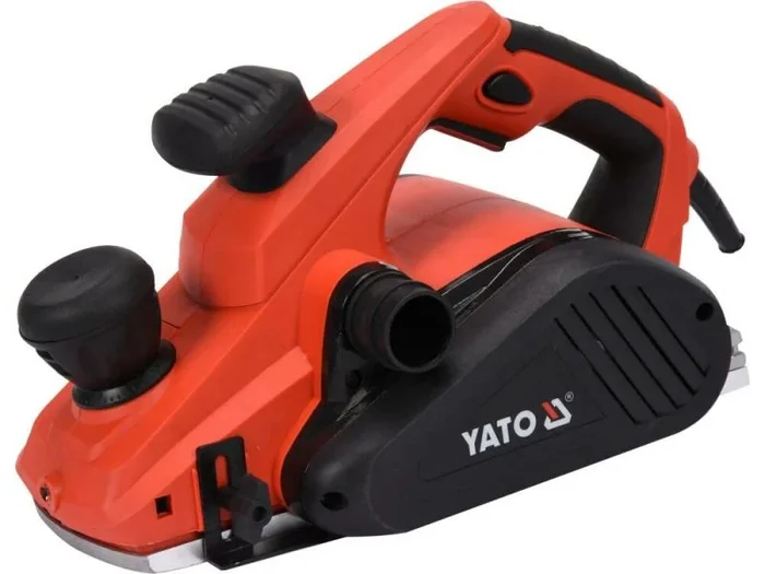 YATO Cepillador eléctrico profesional con 1300 W (ancho de la cepilladora 110 mm, profundidad de la cuchilla hasta 3,5 mm, 16000 rpm, profundidad de pliegue 11 mm, ajuste de profundidad de corte,