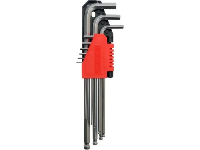 YATO YT-0506 – llave hexagonal con bola 9pcs CRV largo 1.5-10mm