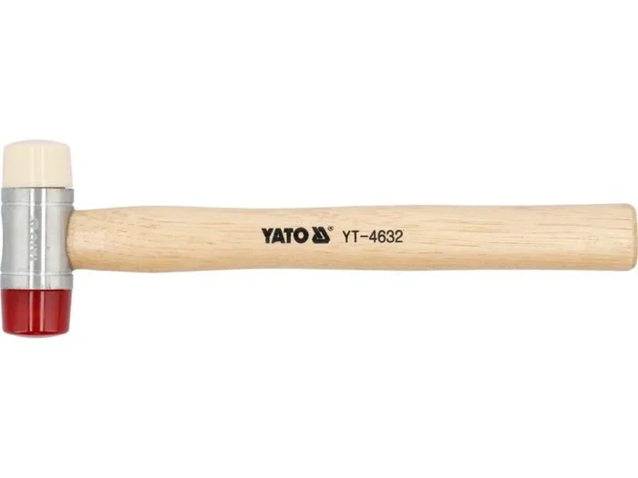 YATO YT-4632 – PU y nylon cabezas Mallet con mango de madera de 35 mm