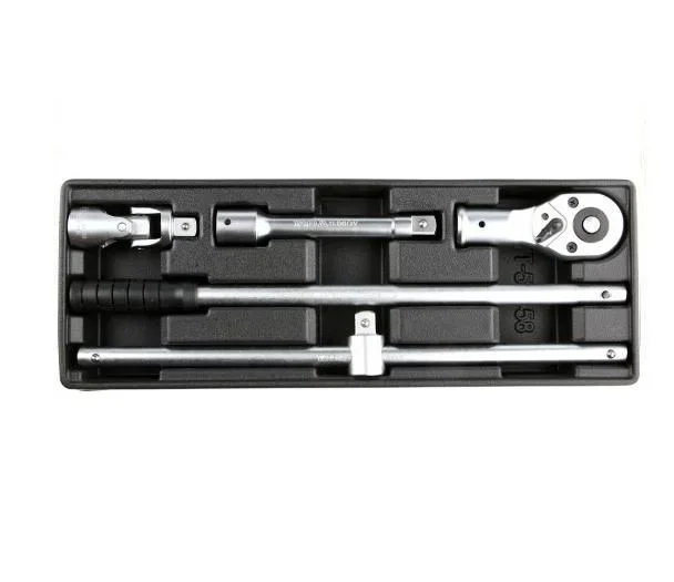 Yato YT-55458 llave de carraca Acero cromo vanadio Negro, Acero inoxidable