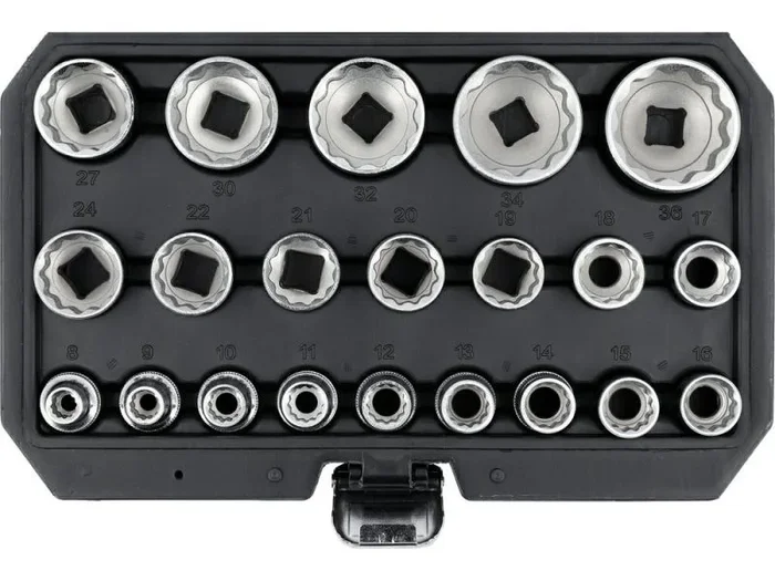 Yato zestaw nasadek dwunastokątnych 1/2″ 21el.