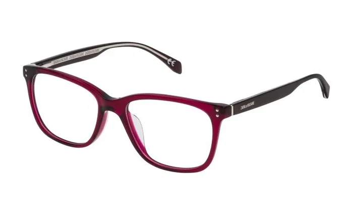 ZADIG&VOLTAIRE VZV122520AFD Gafas, Shiny Transp.Raspberry, 52/17/140 para Mujer