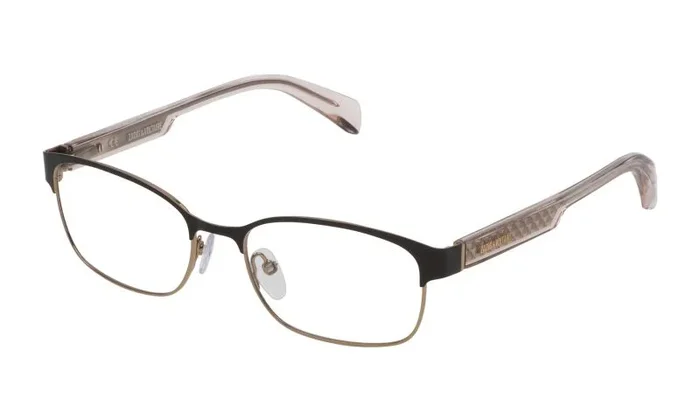 ZADIG&VOLTAIRE VZV1745302AP Gafas, Shiny Grey Gold with Shiny Black Parts, 53/17/135 para Mujer