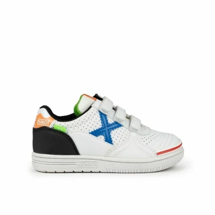 Zapatillas de fútbol sala para niños munich g-3 kid vco profit blanco 29