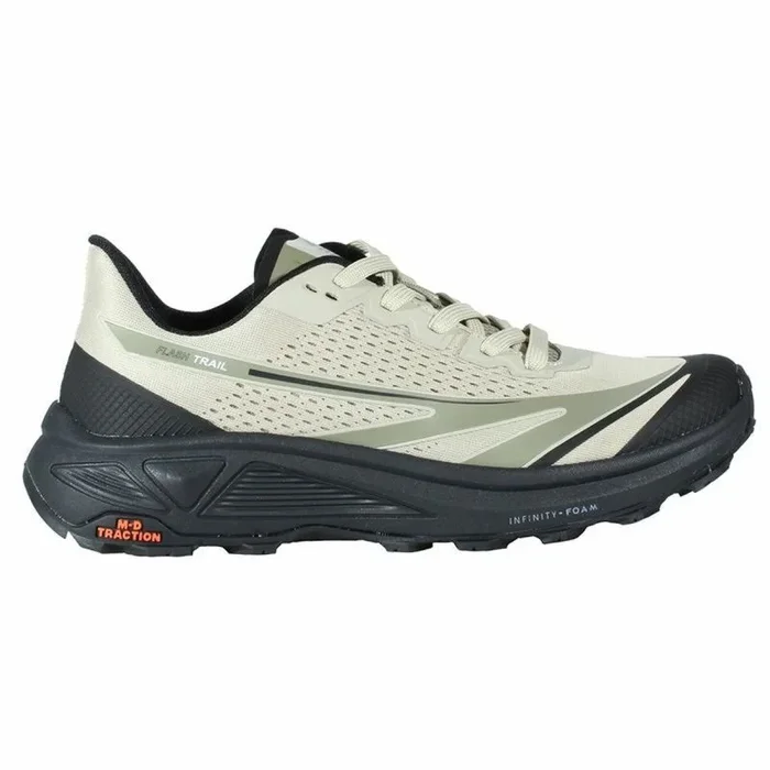 Zapatillas de running para adultos hi-tec flash negro gris 43