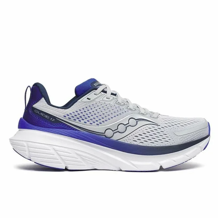 Zapatillas de running para adultos saucony guide 17 azul blanco 43