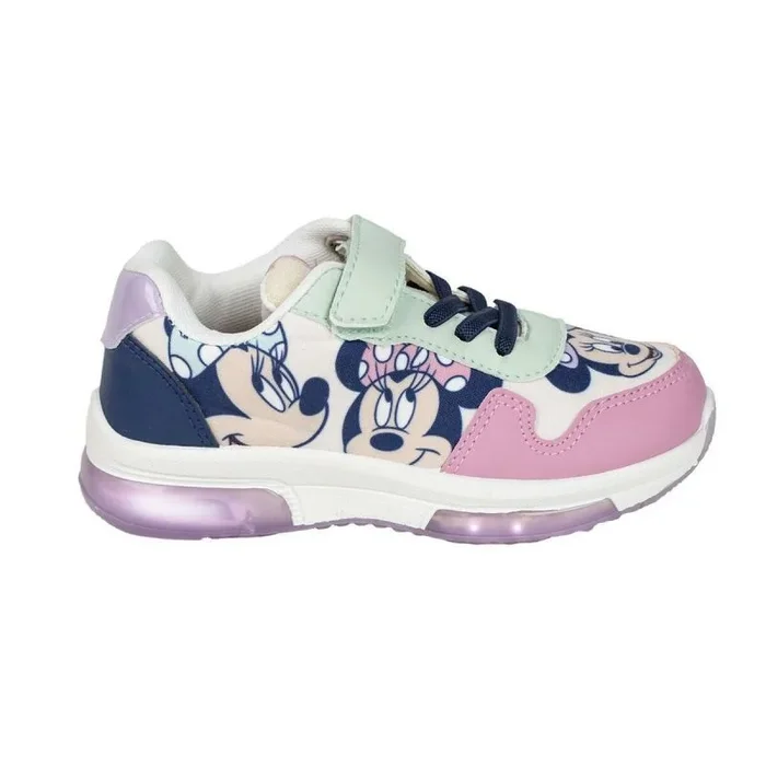Zapatillas deportivas con led minnie mouse rosa 31