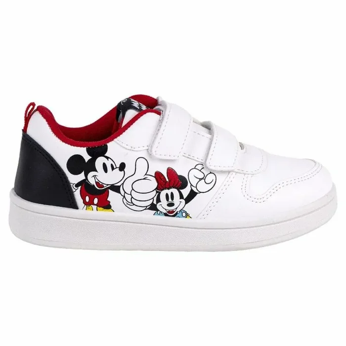 Zapatillas Deportivas Infantiles Mickey Mouse Velcro Blanco 30