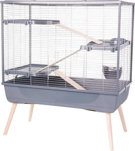 ZOLUX Jaula NEOLIFE 100 RAB2, Color Gris