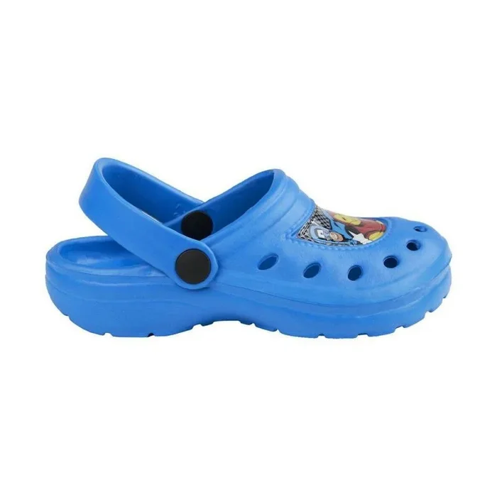 Zuecos de Los Vengadores Estampado Impreso en el Frontal Producto Original Diseñado en España (Azul, Sistema tallas calzado EU, Niño (2-5 años), Números (rango), mediano, 30, 31)