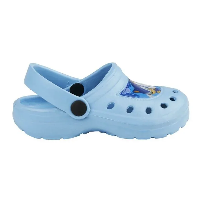 Zuecos de Sonic – Color Azul – Talla 26/27 – Estampado Impreso en el Frontal – Zuecos Infantiles Elaborados en EVA – Producto Original Diseñado en España