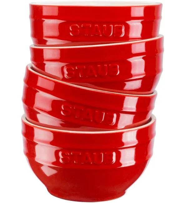 Zwilling Cuenco 40508-146-0 Rojo Cerámico Redondo 4 Piezas Ø 14 cm 700 ml (4 Unidades)