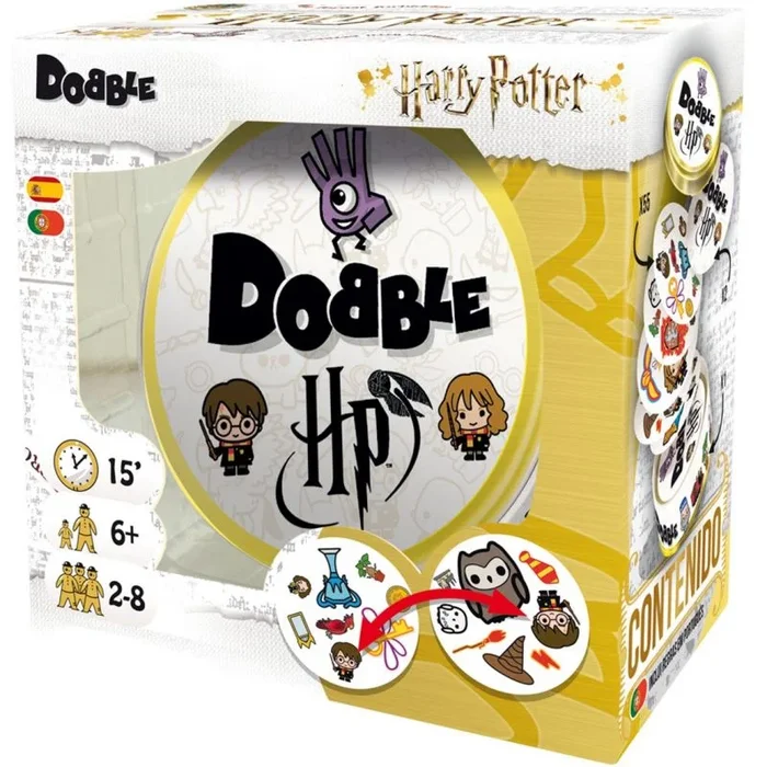 Zygomatic | Dobble Harry Potter | Juego de Cartas | Juego para Niños a Partir de 6 Años | A Partir de 6 Años | De 2 a 8 Jugadores | 15 Minutos por Partida | En Español y Portugués