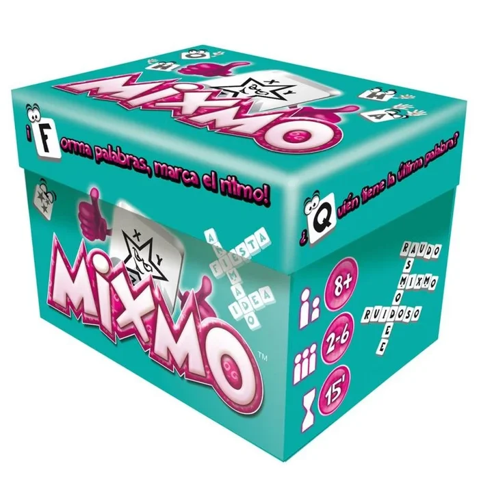 Zygomatic | Mixmo | Juego de Mesa para Familias y Niños | ¡Forma Palabras, Marca el Rimo!| A Partir de 8 Años | De 2 a 6 Jugadores | 15 Minutos por Partida | Español